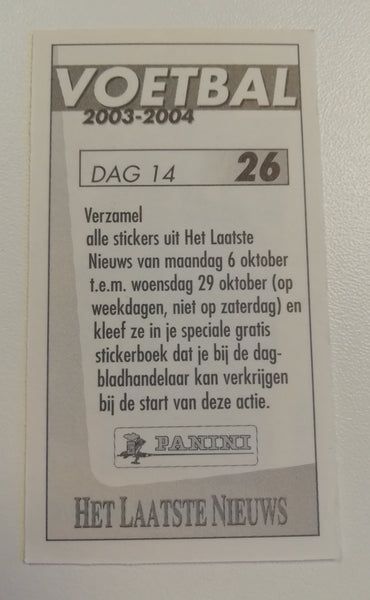 Voetbal 2003-2004 Emmanuel Eboue #26 Rookie Sticker (Laatste Nieuws)