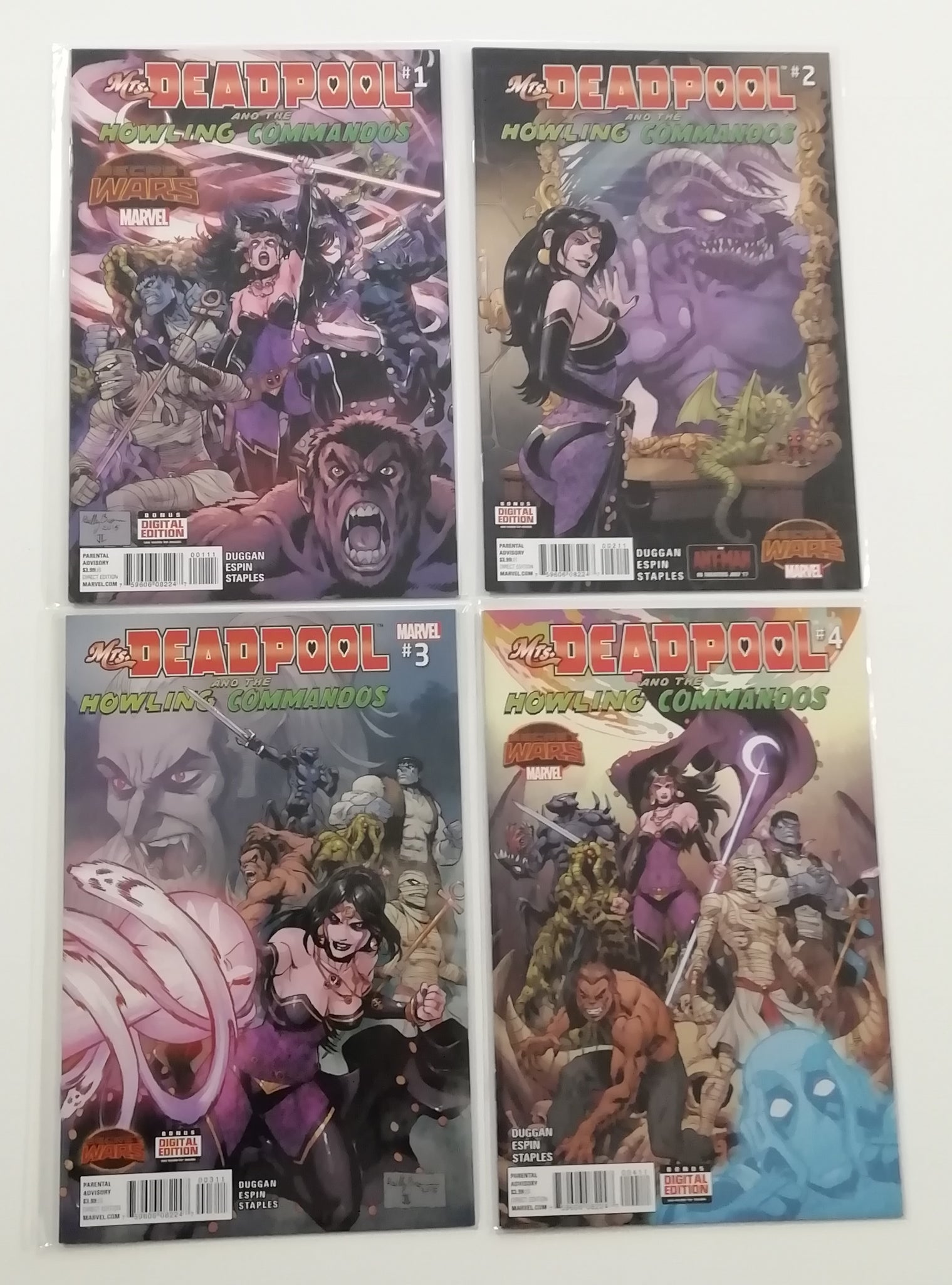 Ms. Deadpool and the Howling Commandos #1-4 NM-/NM Complete Set