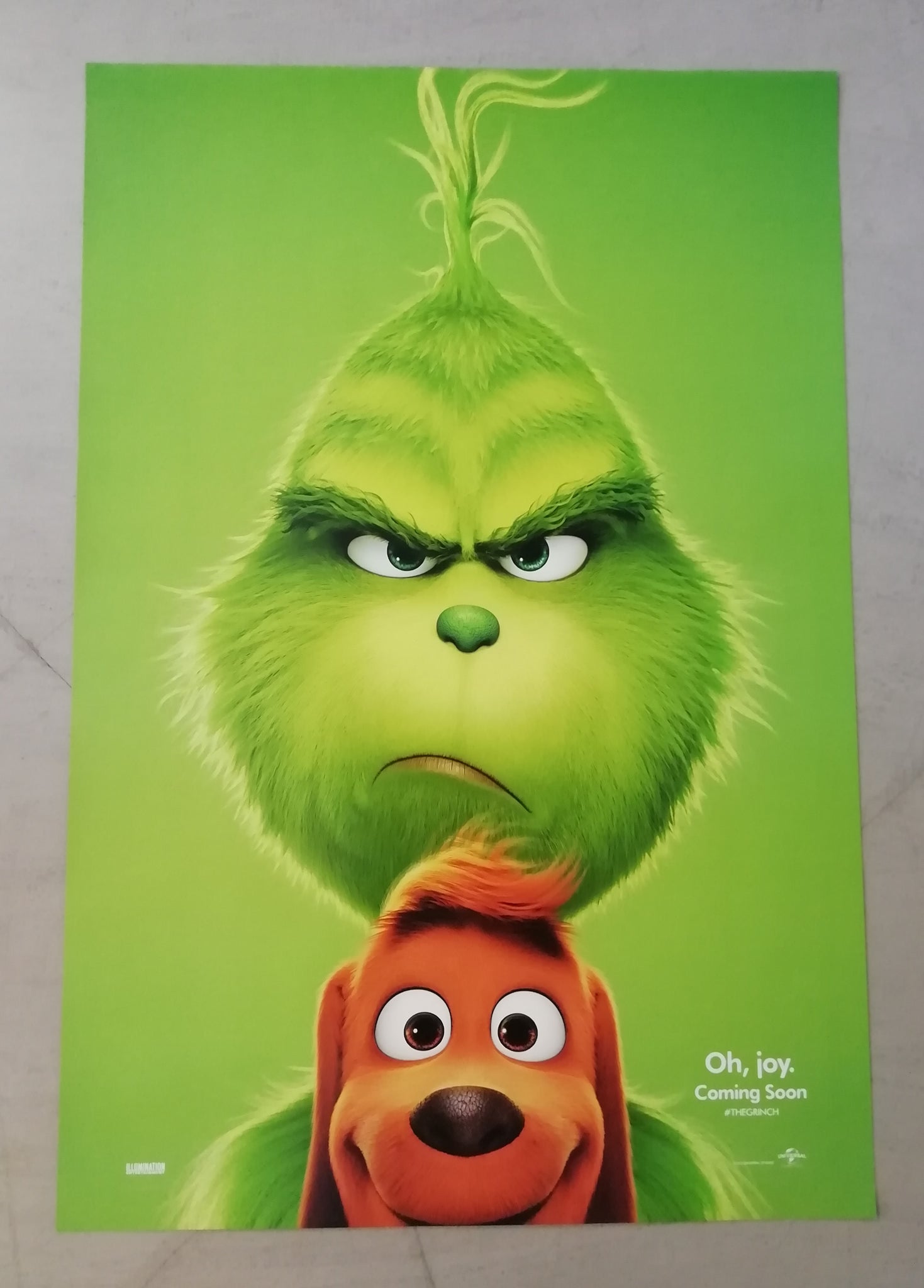 The Grinch Original 27x39" 1-Sheet Teaser Movie Poster (2017)