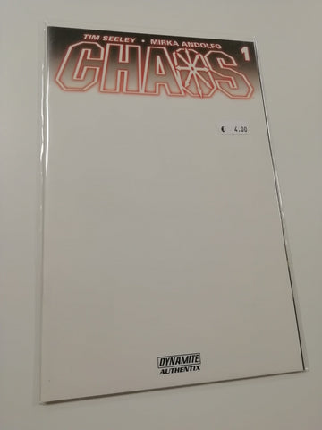 Chaos #1 NM Blank Variant Cover