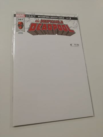 Despicable Deadpool #287 NM Blank Variant