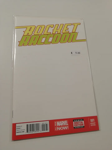 Rocket Raccoon #1 NM Blank Variant Cover
