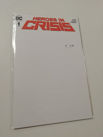 Heroes in Crisis #1 NM Blank Variant Cover