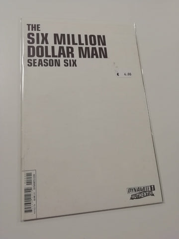 Six Million Dollar Man Season Six #1 NM Blank Variant Cover