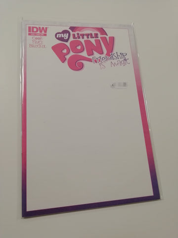 My Little Pony Friendship is Magic #25 NM Blank Variant Cover