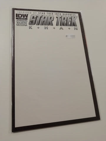 Star Trek Khan #2 NM Blank Variant Cover