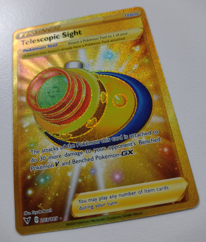 Pokemon Sword and Shield Vivid Voltage - Telescopic Sight #203 Foil Trading Card