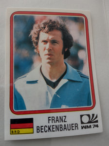 Panini World Cup Story Sonric's #63 Franz Beckenbauer Sticker