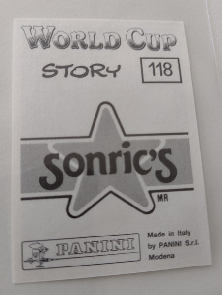 Panini World Cup Story Sonric's #118 Nederland Team Sticker