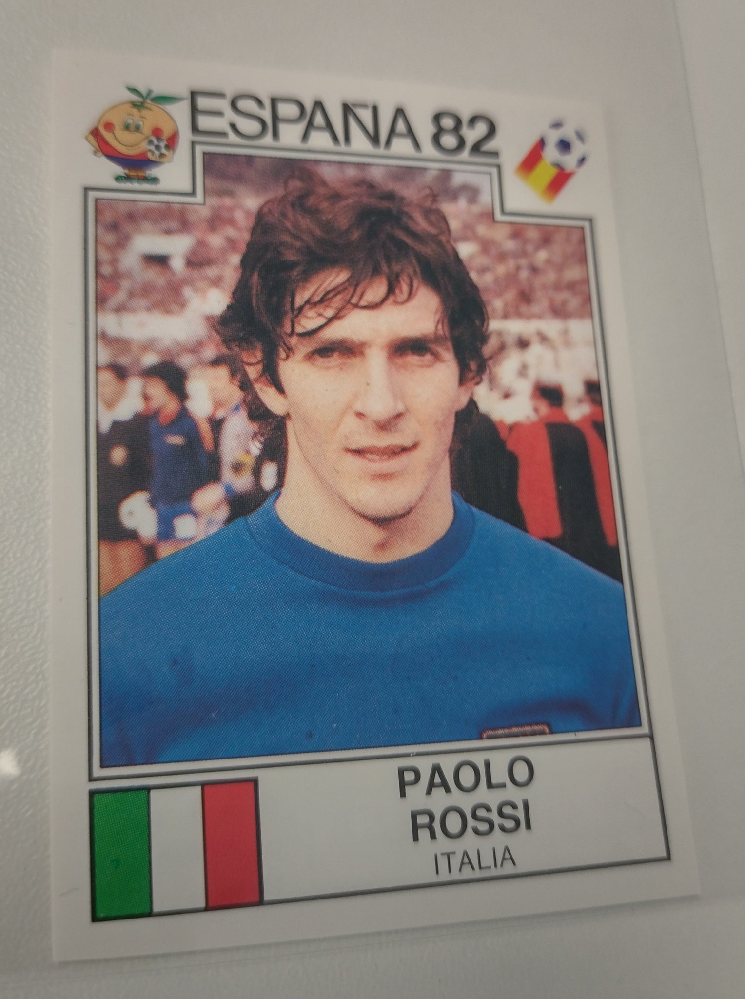 Panini World Cup Story Sonric's #141 Paolo Rossi Sticker
