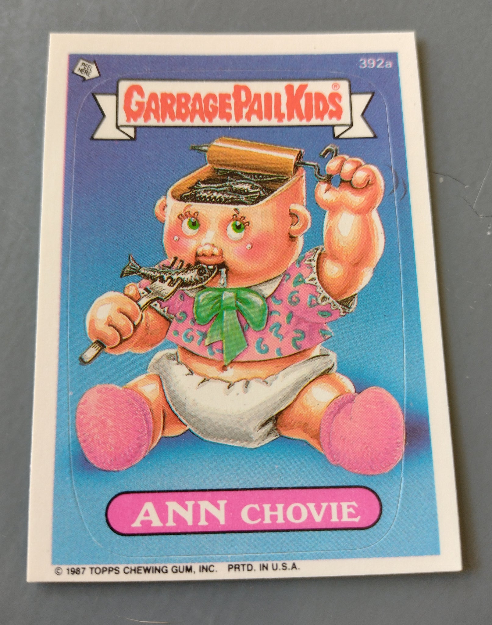 Garbage Pail Kids Original Series 10 #392a - Ann Chovie Sticker