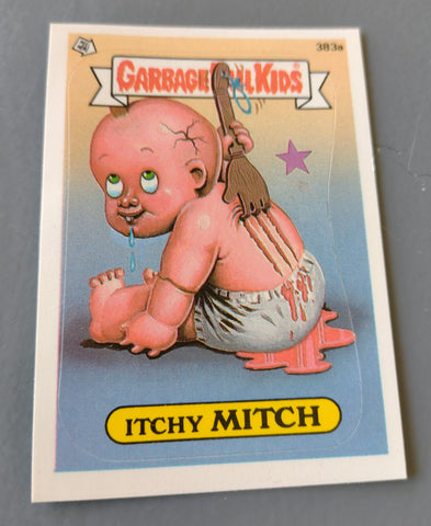 Garbage Pail Kids Original Series 10 #383a - Itchy Mitch Sticker