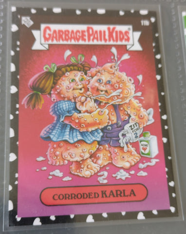 Garbage Pail Kids 2020 Mr. and Mrs. #11b - Corroded Karla Black Parallel Trading Card