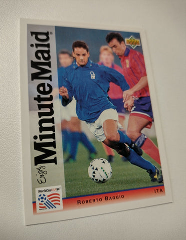 1994 Upper Deck World Cup USA 94 Minute Maid Roberto Baggio #13 Trading Card Promo