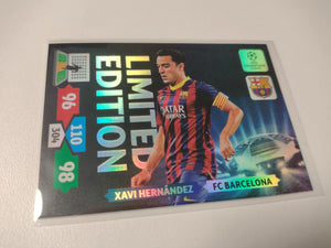 2013-2014 Panini Adrenalyn Champions League Xavi Hernandez Limited Edition Trading Card