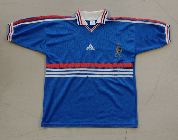 1998 France Zinedine Zidane #10 Adidas Football Jersey XL