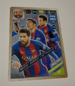 2017 Panini Adrenalyn FIFA 365 Messi/Suarez/Neymar Jr. #448 Trading Card