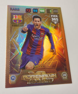 2018 Panini Adrenalyn FIFA 365 Lionel Messi Top Master #6 Trading Card