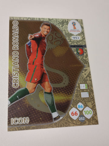 Panini Adrenalyn World Cup Russia 2018 Cristiano Ronaldo ICON #443 Trading Card