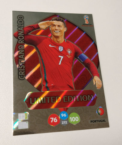 Panini Adrenalyn World Cup Russia 2018 Cristiano Ronaldo Limited Edition Trading Card