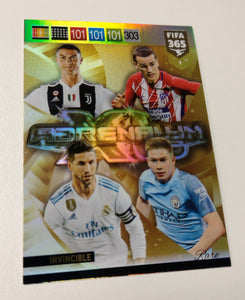 2019 Panini Adrenalyn FIFA 365 INVINCIBLE #1 Trading Card