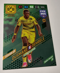 2017-2018 Panini Adrenalyn FIFA 365 Ousmane Dembele #438 Rookie Card