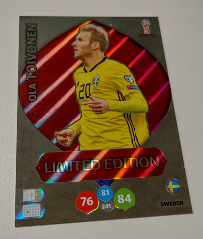 Panini Adrenalyn World Cup Russia 2018 Ola Toivonen Limited Edition Trading Card