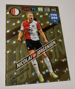 2017-18 Panini Adrenalyn FIFA 365 Nicolai Jorgensen Limited Edition Trading Card