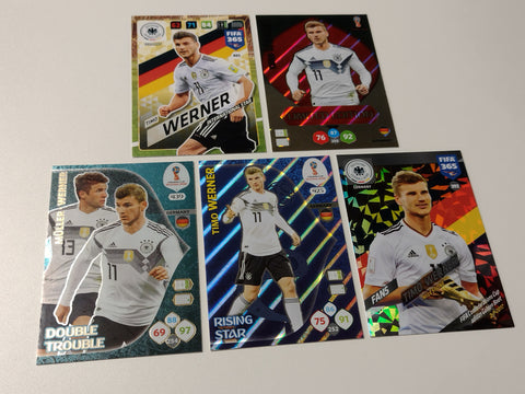 2018-2019 Panini Adrenalyn FIFA World Cup/365 Timo Werner Rookie Card Lot