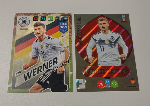 2018-2019 Panini Adrenalyn FIFA World Cup/365 Timo Werner Rookie Card Lot