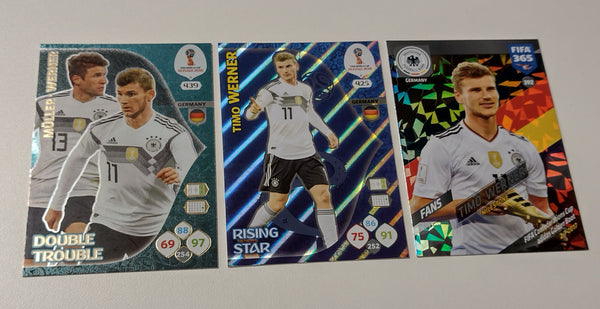 2018-2019 Panini Adrenalyn FIFA World Cup/365 Timo Werner Rookie Card Lot