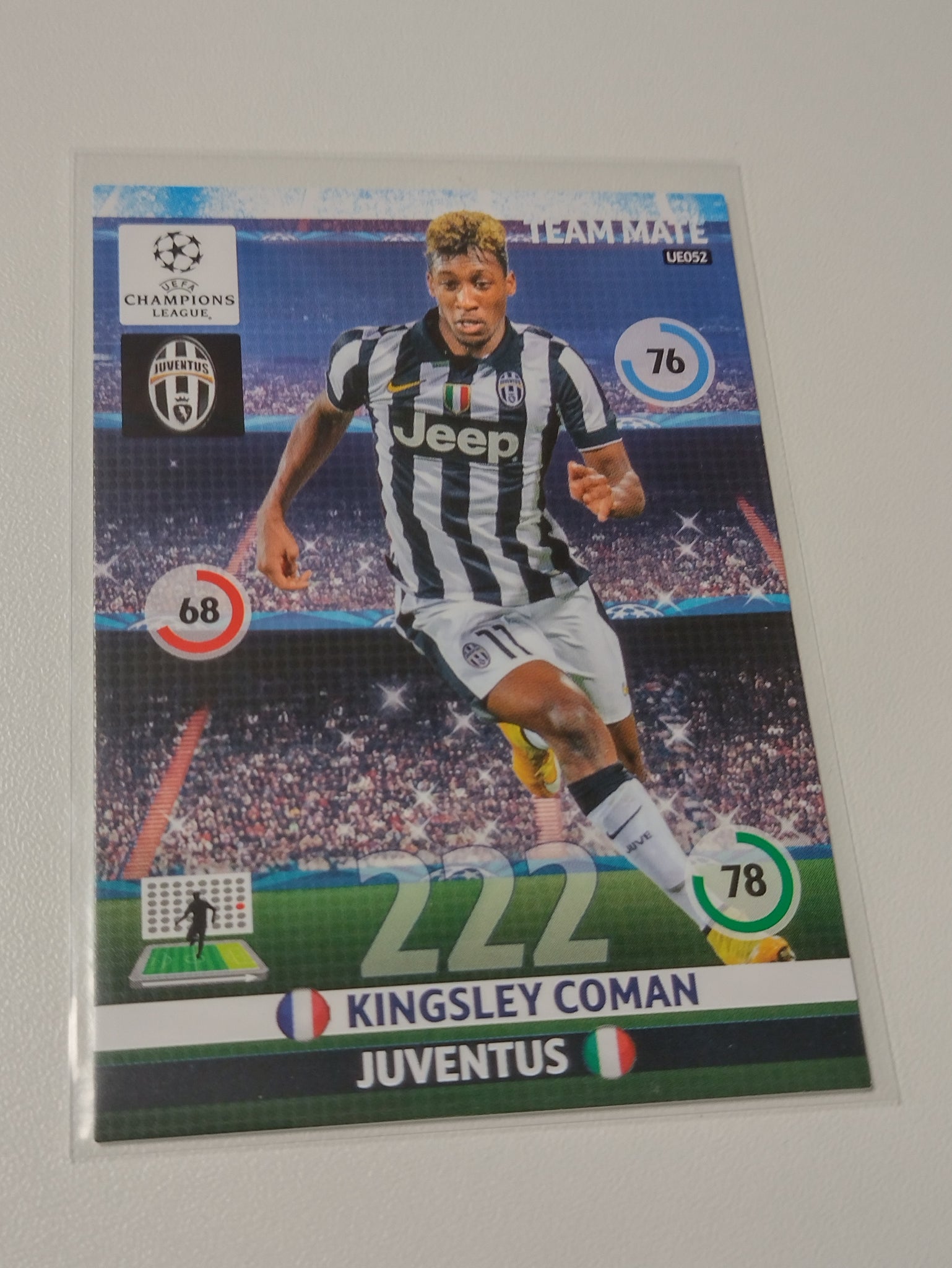 2014-2015 Panini Adrenalyn Champions League Update Edition Kingsley Coman #UE052 Rookie Card