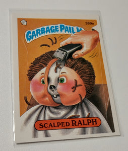 Garbage Pail Kids Original Series 9 #369a - Scalped Ralph Sticker