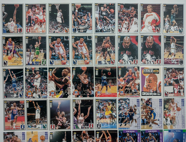 1994-95 Upper Deck Collectors Choice (45x) Silver/Gold Signature Lot