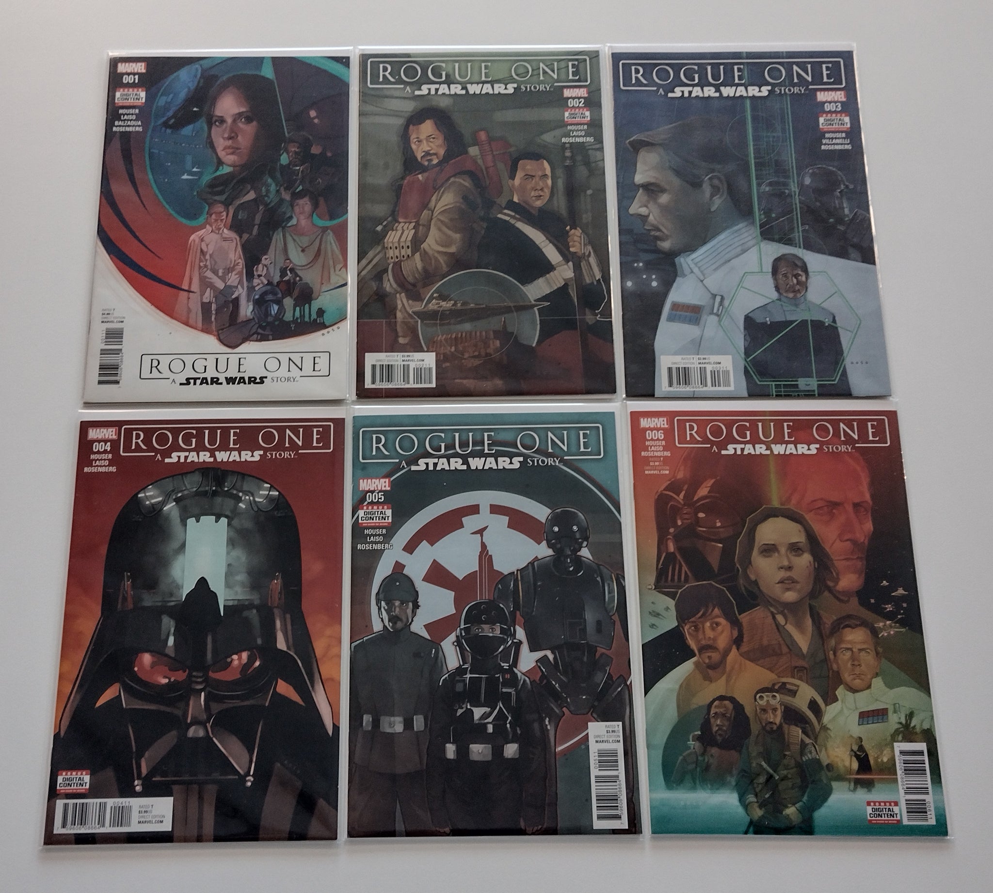 Star Wars Rogue One #1-6 NM-/NM Complete Set