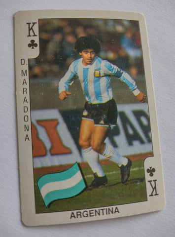 1986 Diego Maradona Football Bubble Gum Card