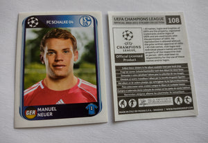 2010-2011 UEFA Champions League Manuel Neuer #108 Sticker