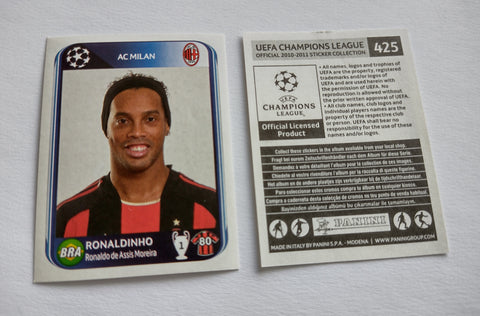 2010-2011 UEFA Champions League Ronaldinho #425 Sticker