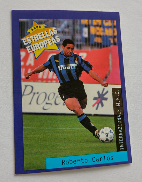 1996 Panini Estrellas Europeas Roberto Carlos #102 Rookie Trading Card