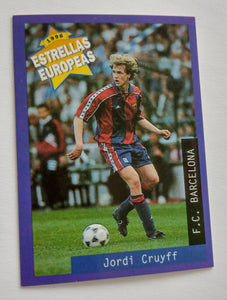 1996 Panini Estrellas Jordi Cruyff #44 Trading Card