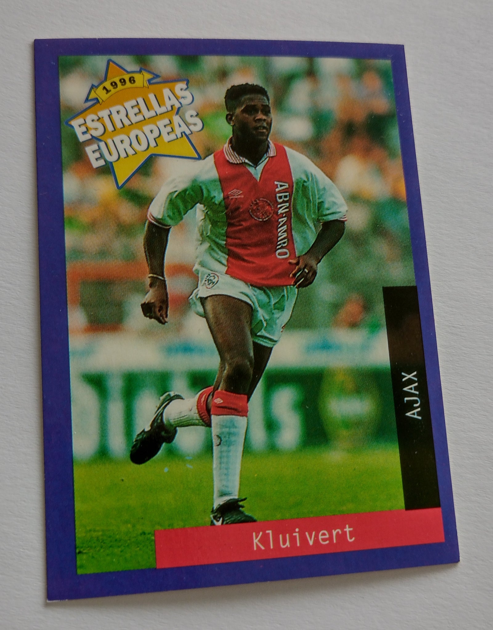 1996 Panini Estrellas Europeas Patrick Kluivert #14 Trading Card