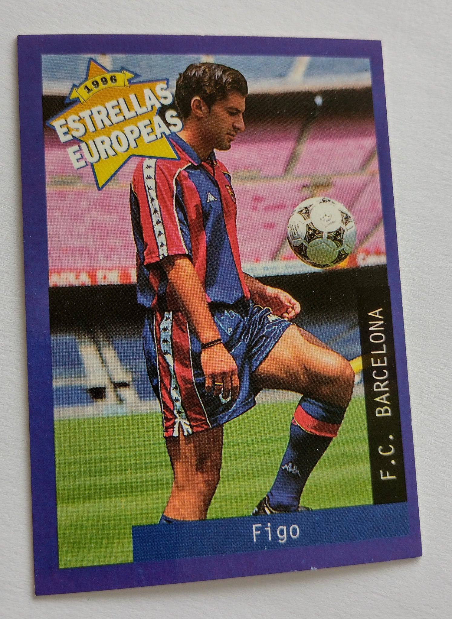 1996 Panini Estrellas Europeas Luis Figo #40 Trading Card