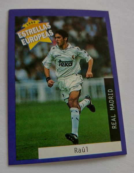 1996 Panini Estrellas Europeas Raul #7 Trading Card
