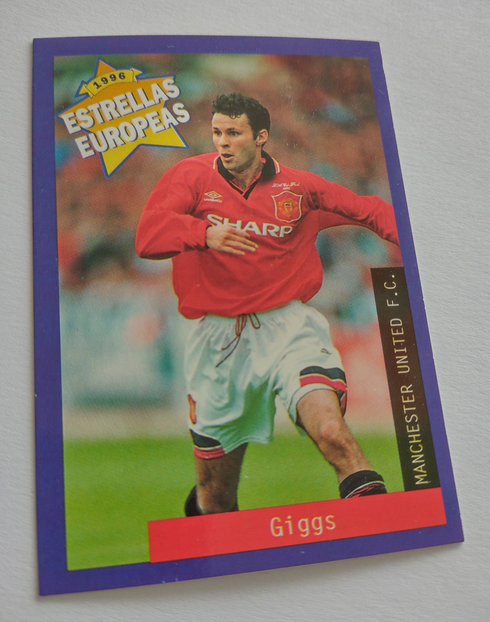 1996 Panini Estrellas Europeas Ryan Giggs #66 Trading Card