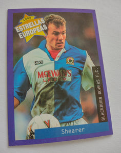 1996 Panini Estrellas Europeas Alan Shearer #34 Trading Card