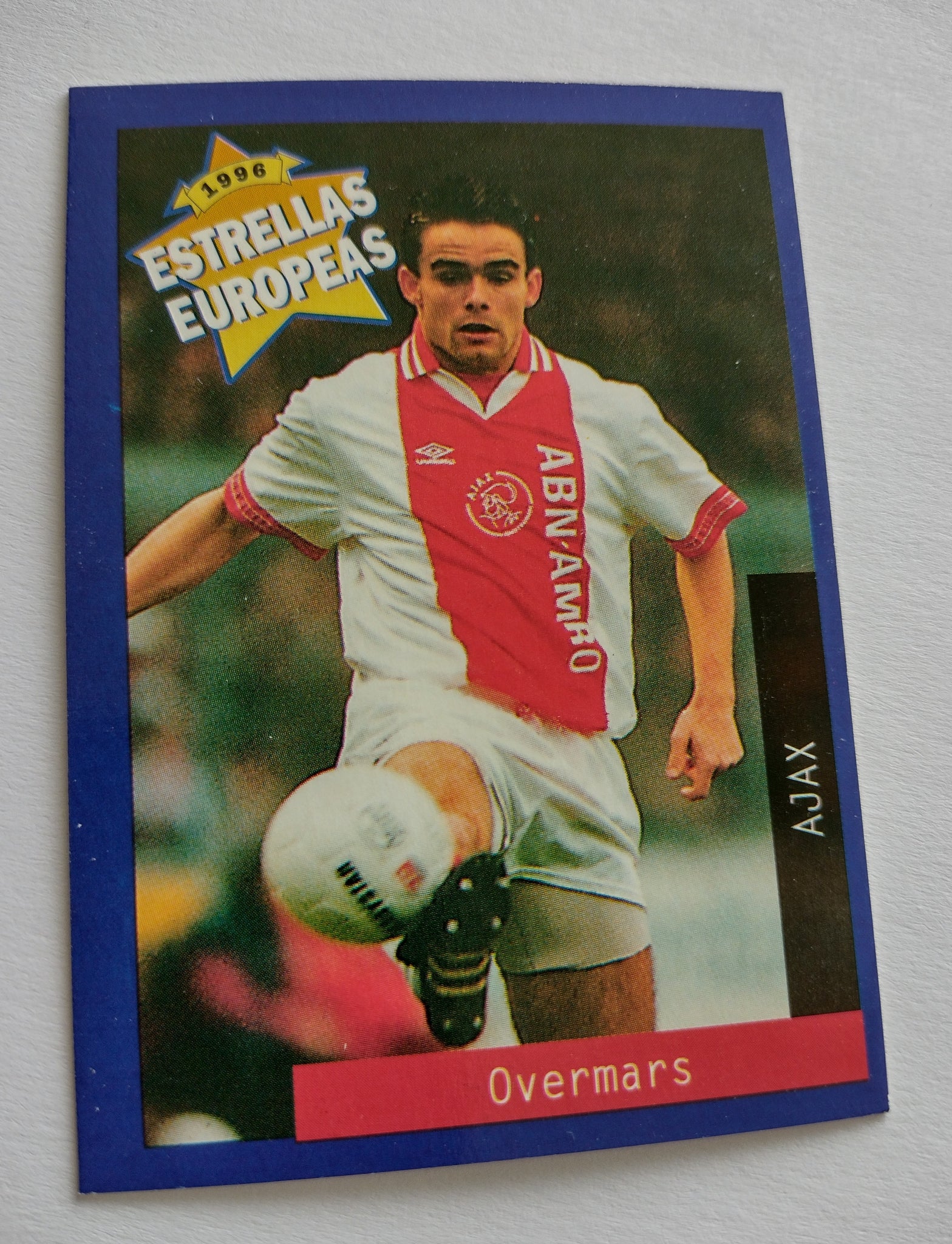 1996 Panini Estrellas Europeas Marc Overmars #11 Trading Card