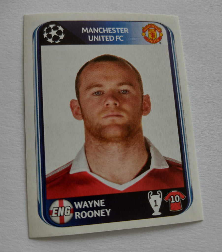 2010-2011 UEFA Champions League Wayne Rooney #157 Sticker – Rotterdam ...