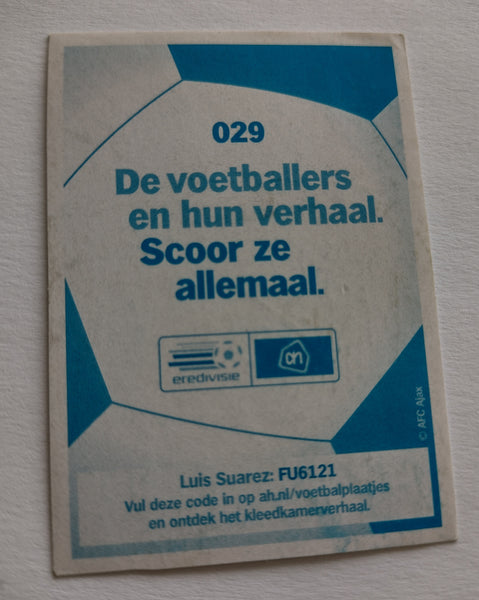 2009-2010 Eredivisie Luis Suarez #29 Sticker (AH)