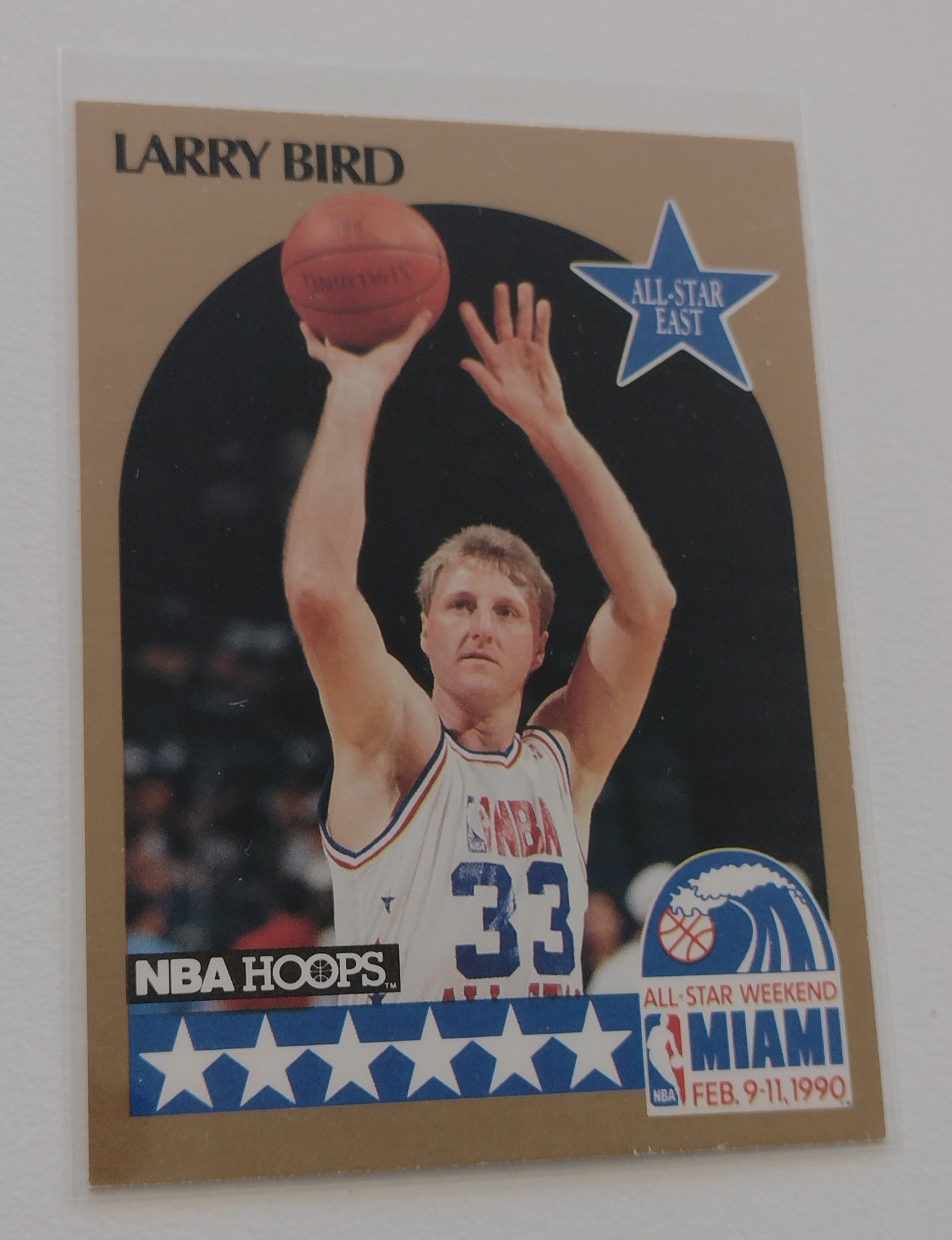 1990-91 NBA Hoops All-Star Larry Bird #2 Trading Card