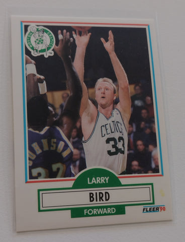 1990-91 Fleer Basketball Larry Bird #8 Trading Card